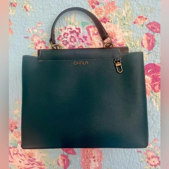 Chala Dark Teal Tote Bag - Picture 1 of 4